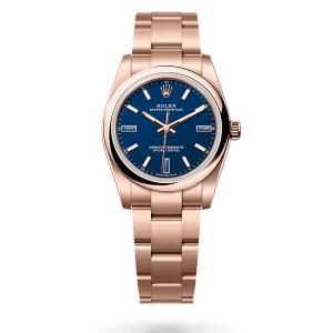 Rolex Oyster Perpetual 34 m124205-0002 蓝色天然石表盘